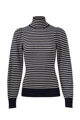 La Vie Rebecca Taylor - Blue Striped Sweater
