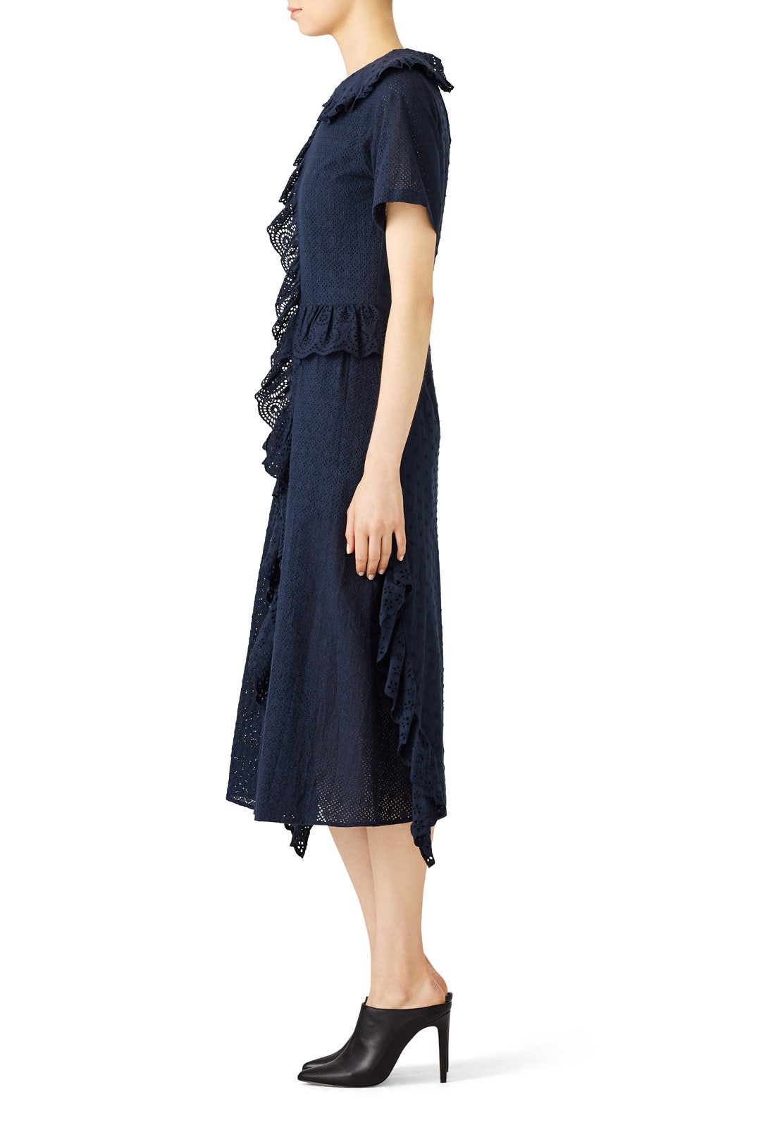 Navy Disconnect Dress by Goen. J 2