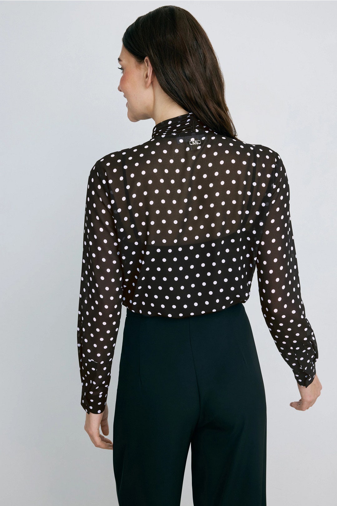 Dot Pleat Bow Blouse by MICHAEL KORS 2
