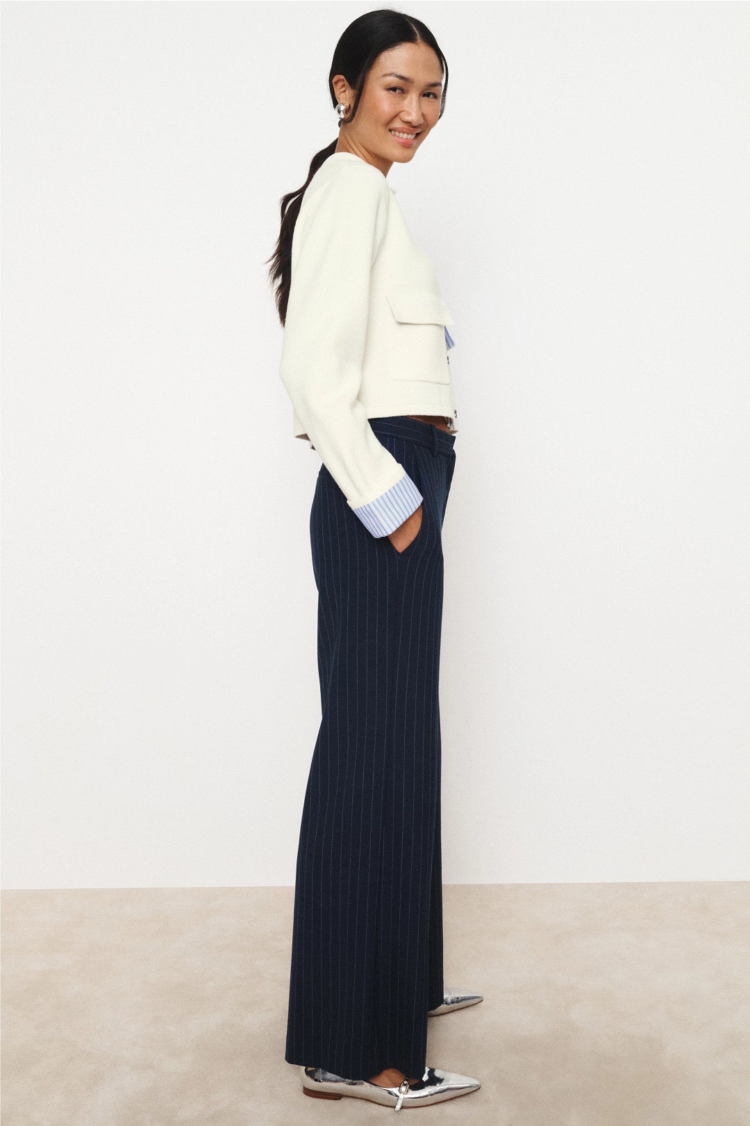 Knit Shirt Jacket by Sandro 1