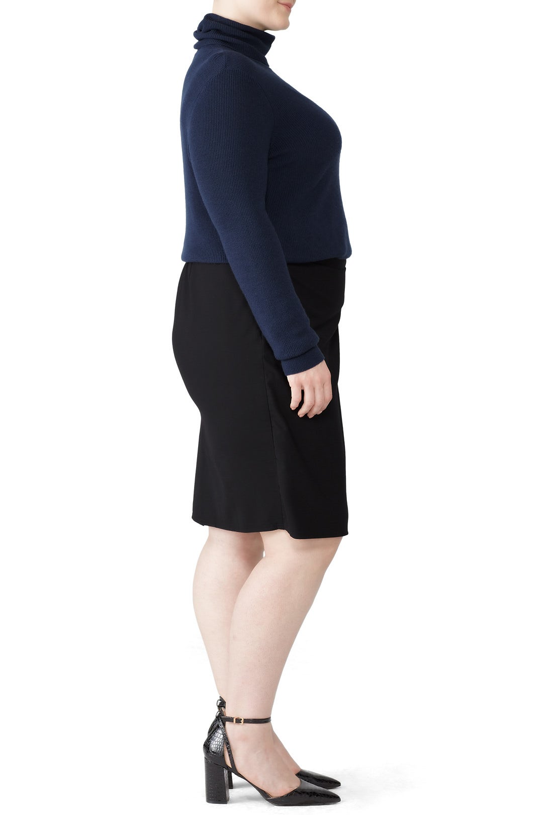 Navy Aso Ribbed Turtleneck by Universal Standard 2