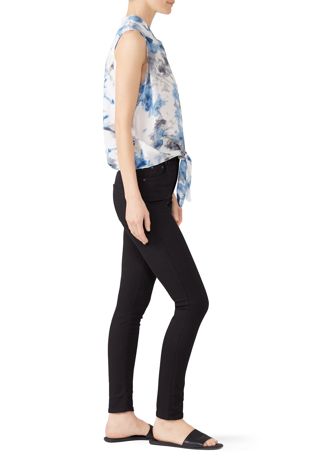 Tie Dye Tie Front Shirt by Fifteen Twenty 1