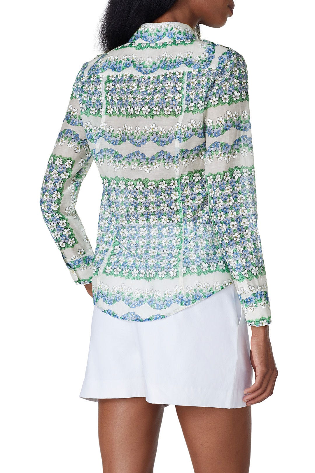 Printed Cotton Blouse by Tory Burch 1