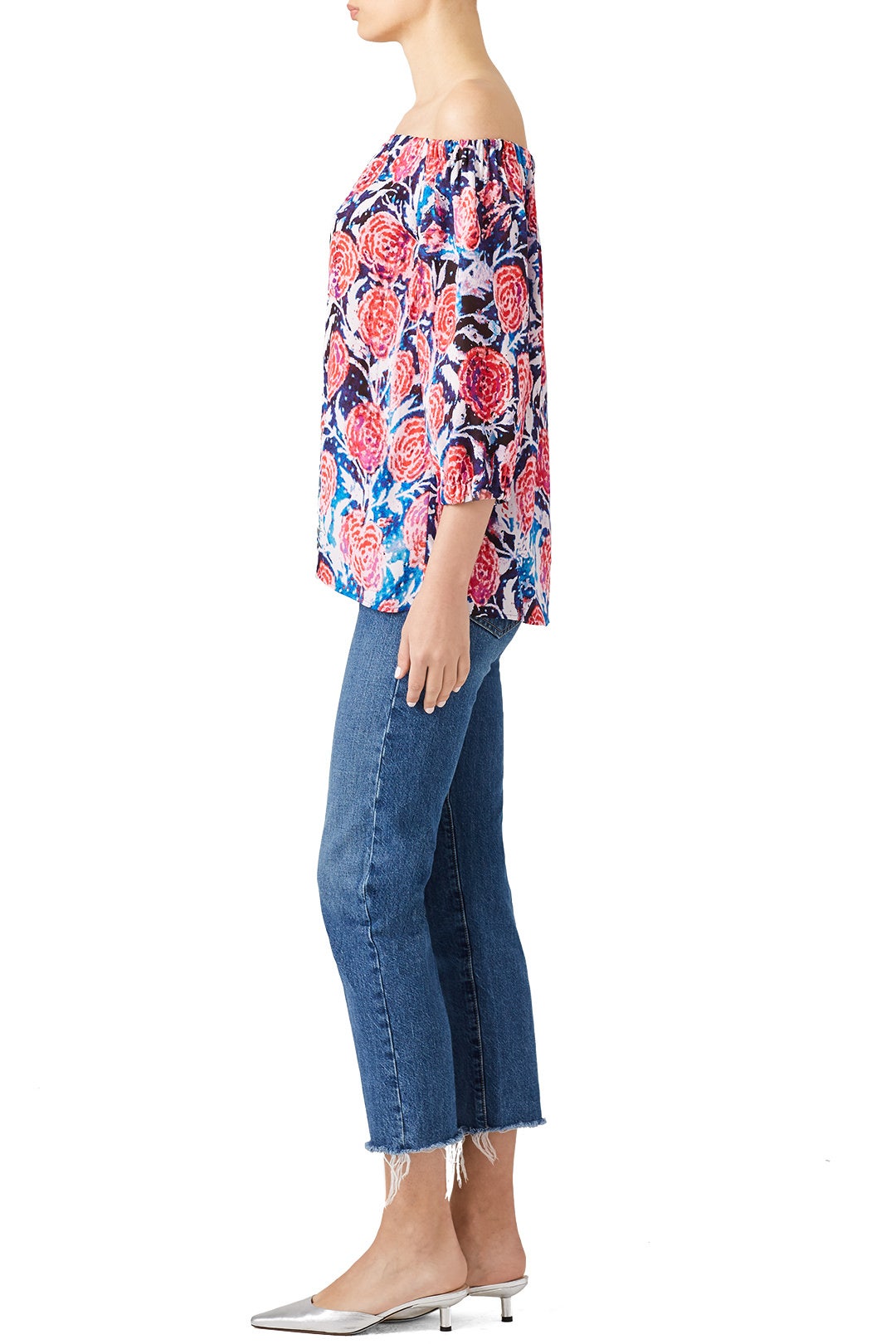 Watercolor Floral Top by Fuzzi 1