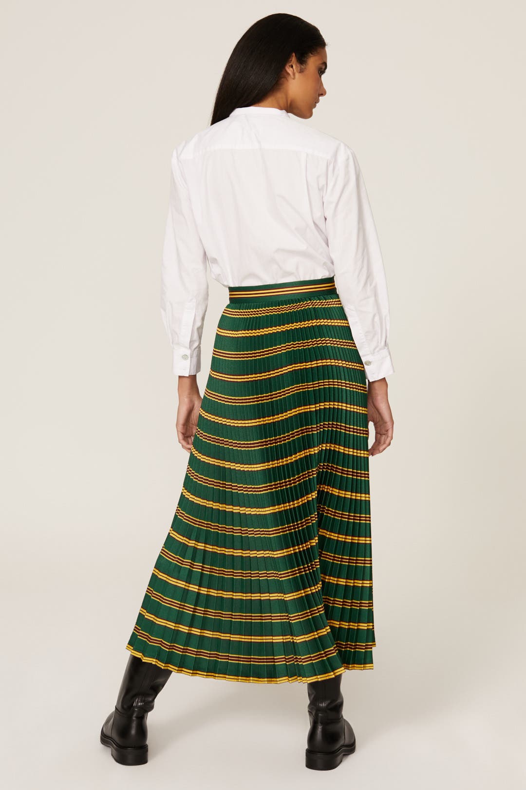 Plaid Pleated Midi Skirt by Philosophy di Lorenzo Serafini