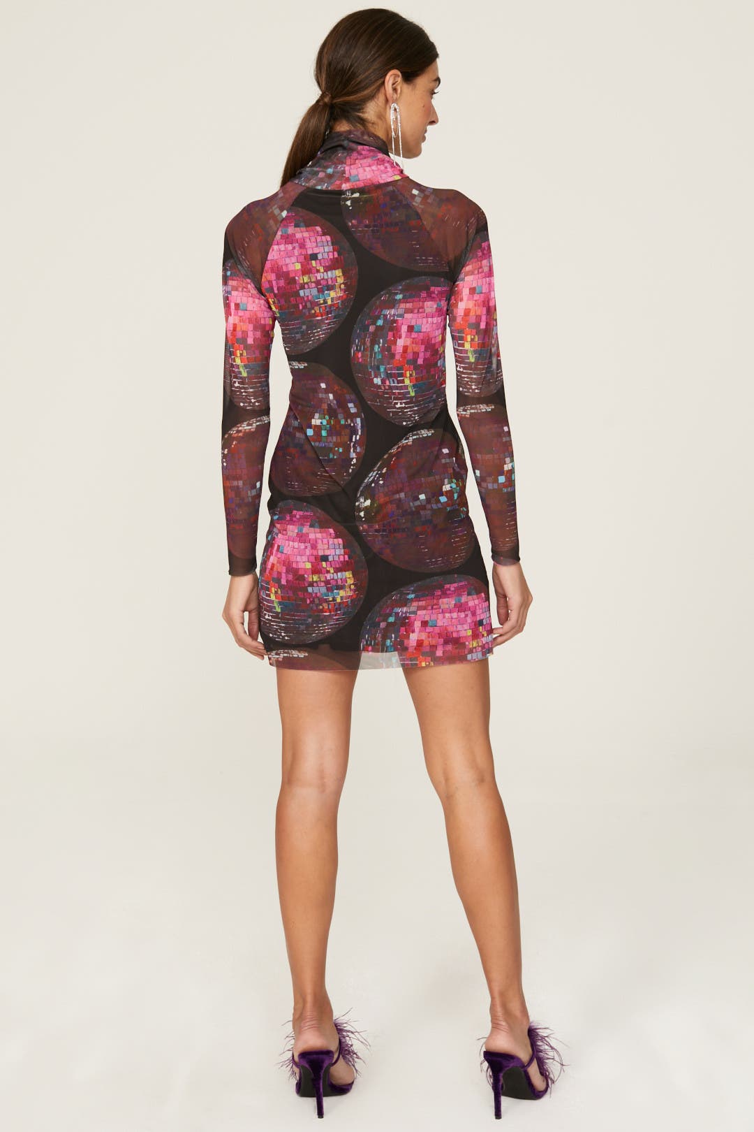 ★High School Disco★Check Graphic Mesh Long Dress★ Amazon.com: Tie Dye Mesh Maxi Dress Sidewalk Style Graphic