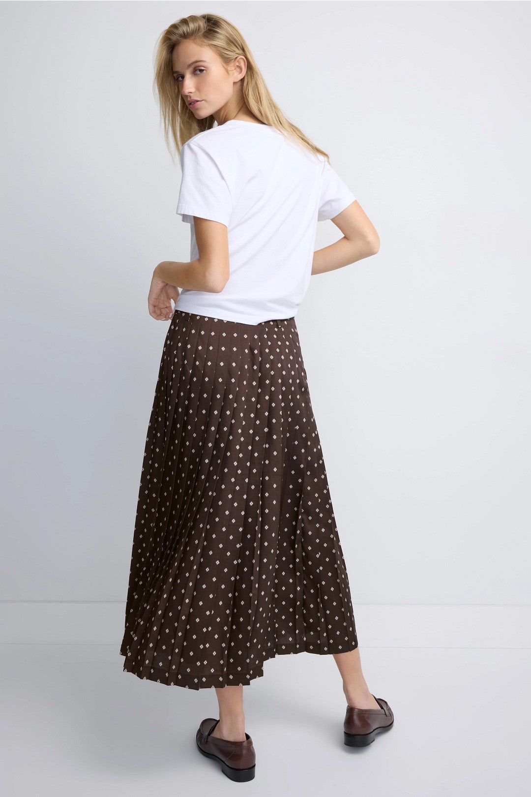 Lysea Polka Dot Midi Skirt by Sandro 2