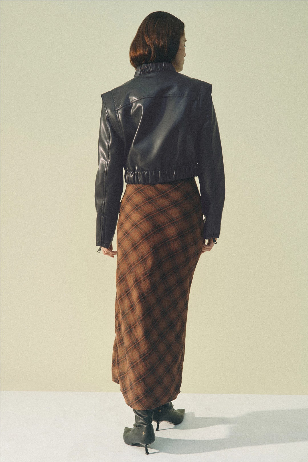 Faux Leather Bomber Jacket by SIMKHAI 2