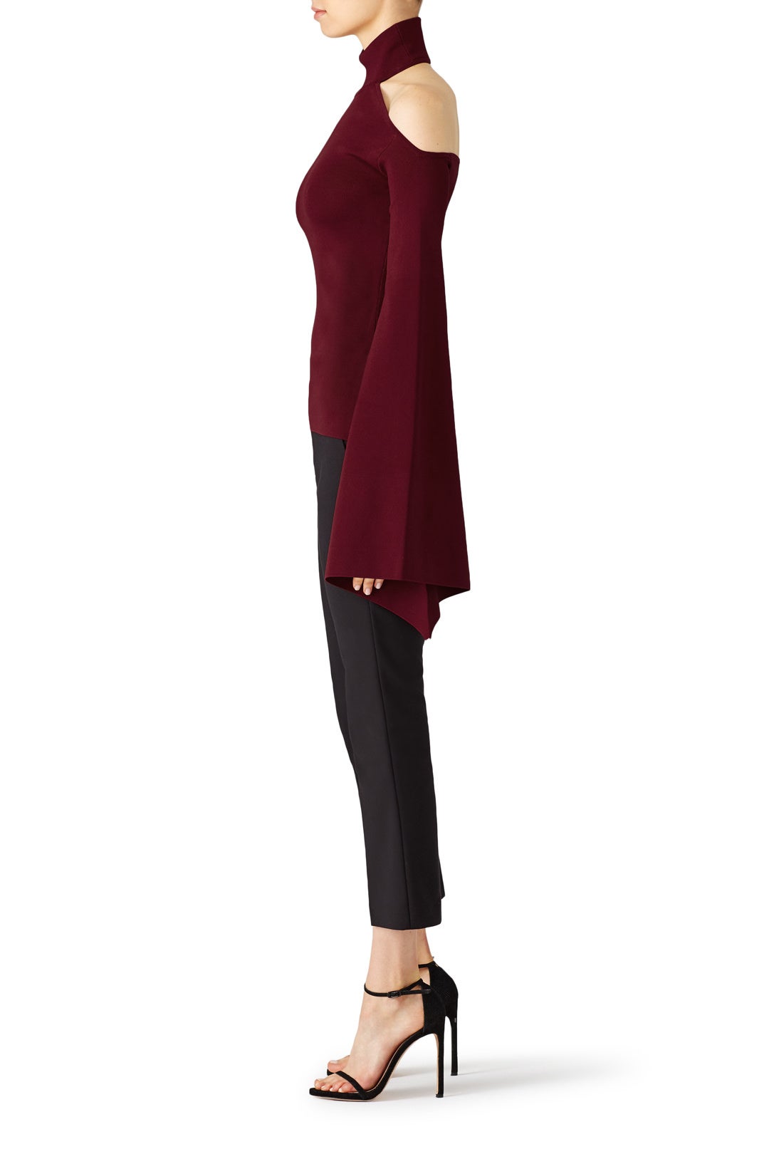 Maroon Lydie Top by Solace London 2