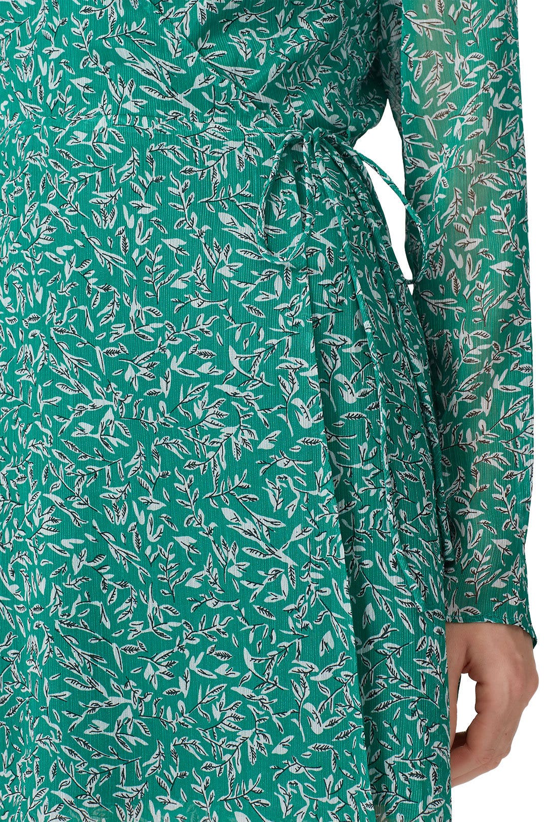 the east order green dress Green Monstera Corset Eyelet Maxi Dress – ban.do main image 0