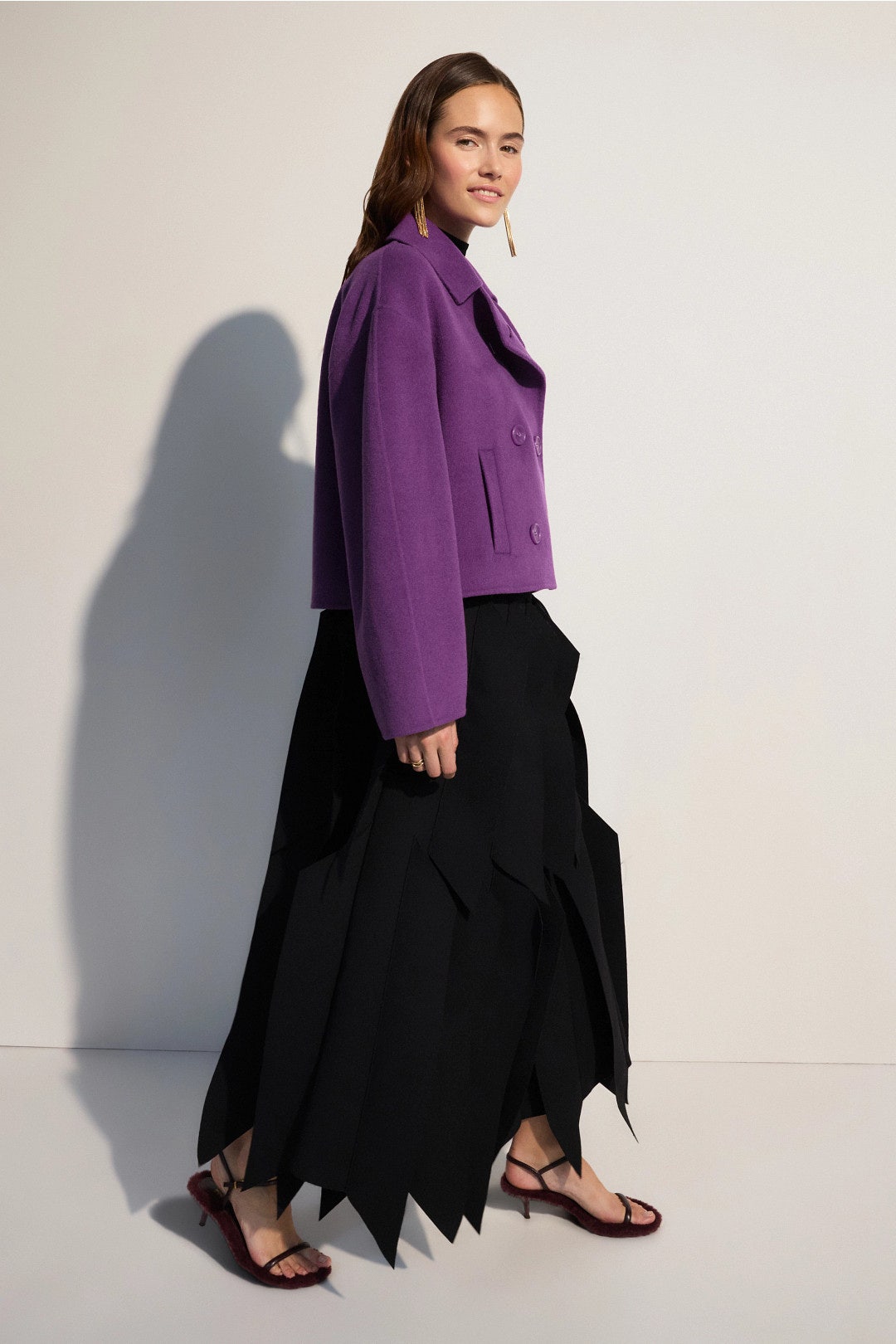 Marta Double Faced Wool Cropped Jacket by Ulla Johnson 1