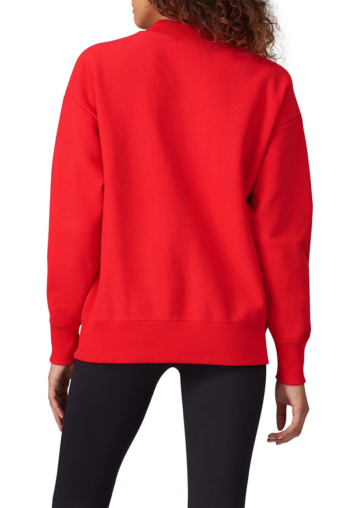 Red Big Script Oversized Sweatshirt by Champion 2