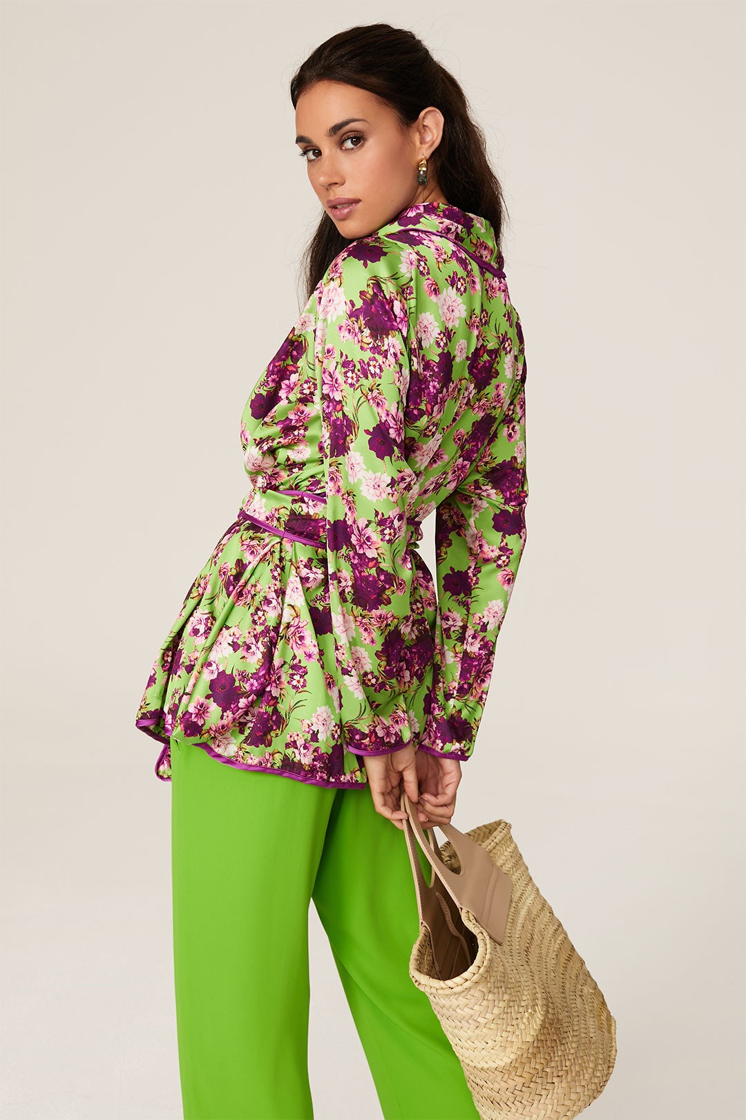 Silk Floral Wrap Top by Giovanna Nicolai 2