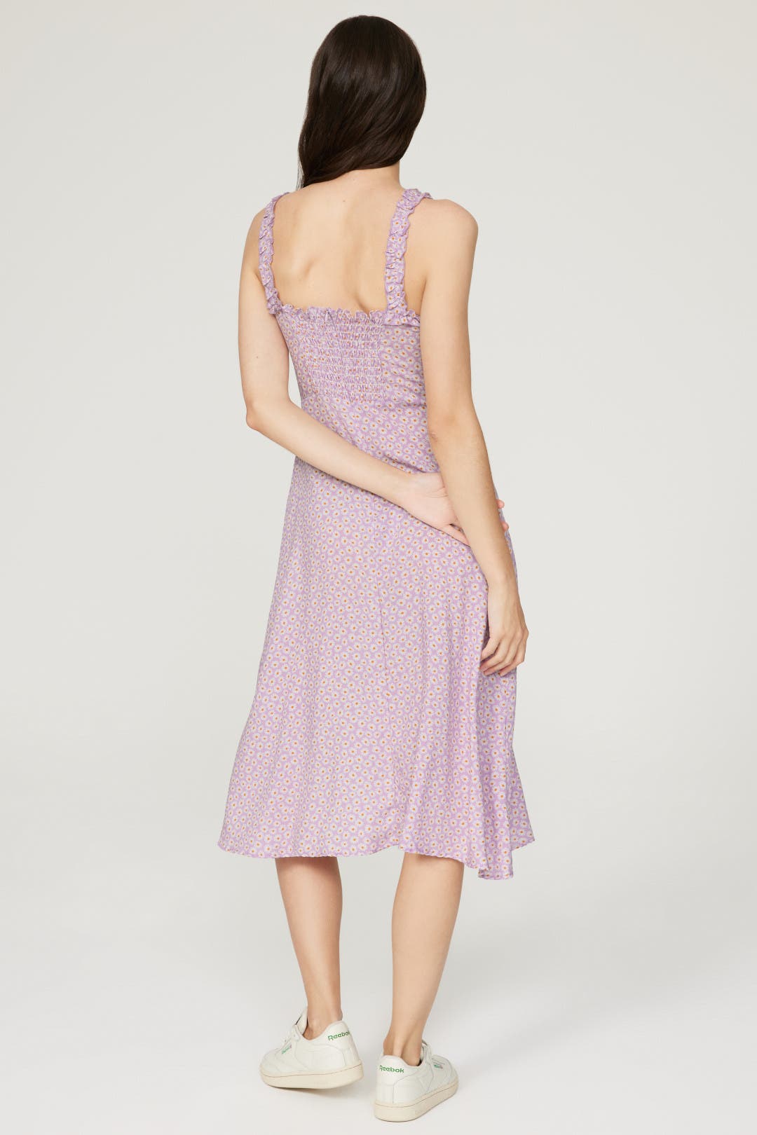 purple daisy dress euphoria via Euphoria season 1 episode 2] CHEAPER VERSION 1. @aliexpress robe femme  ete 2018 French elegance The christy vintage 90s dress fantasy purple daisy  dress thin straps dress $17.88