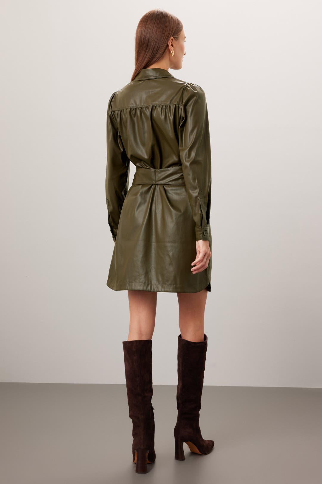 Leather Shirt Dress by Peter Som x RTR | Rent the Runway