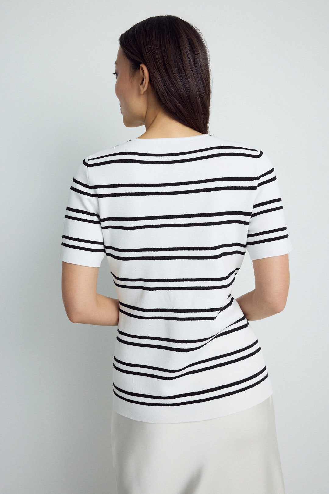 Gail Striped Peplum Button Down Top by Ted Baker London 2