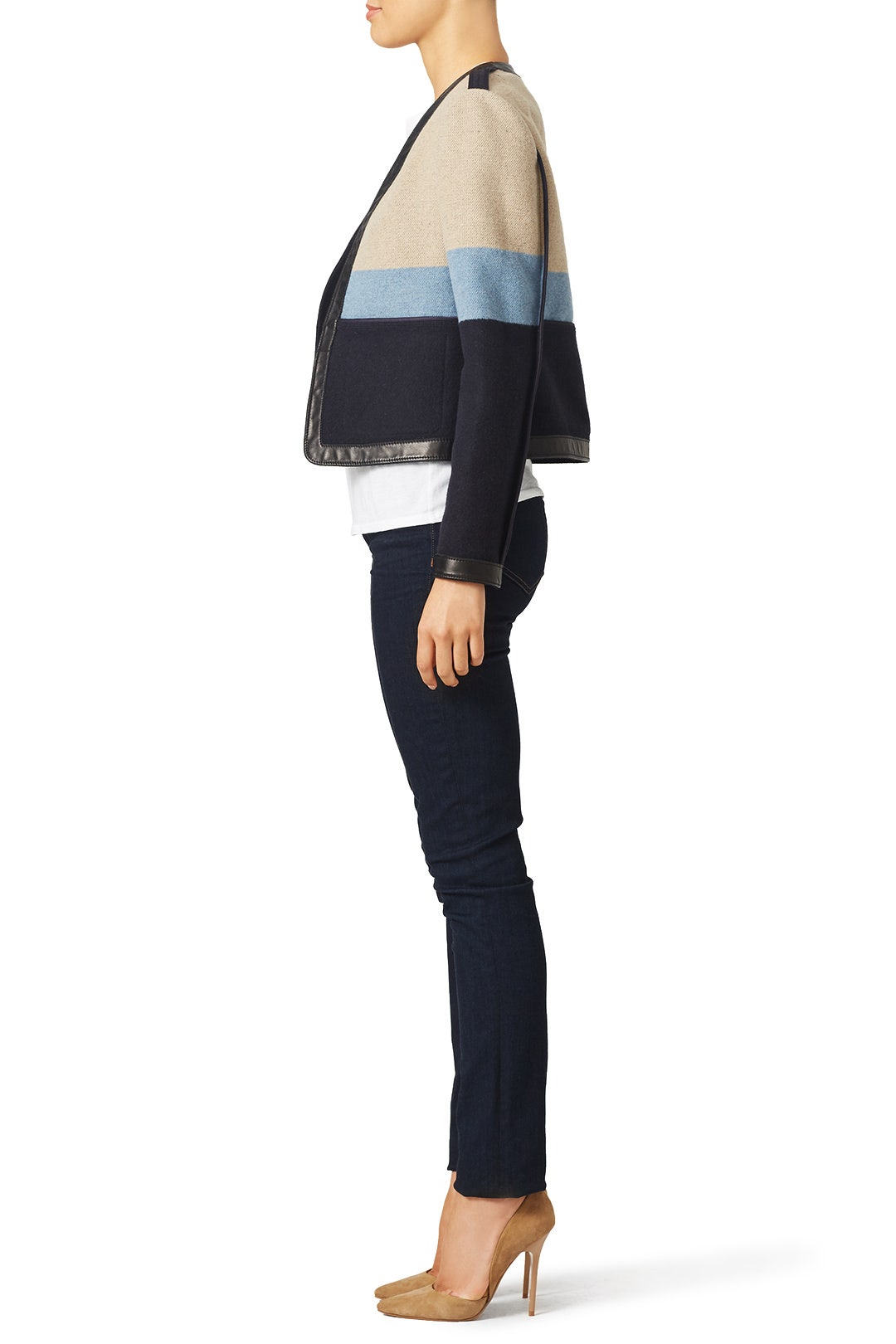 Stripe Blanket Jacket by Tory Burch 1