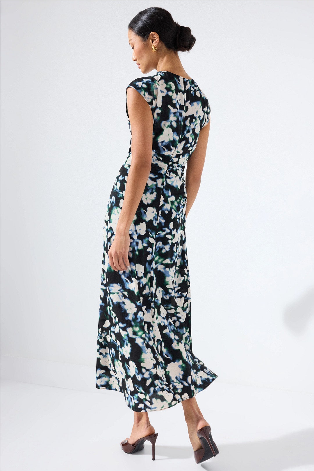 Cap Sleeve Midi Dress by Luxely 2