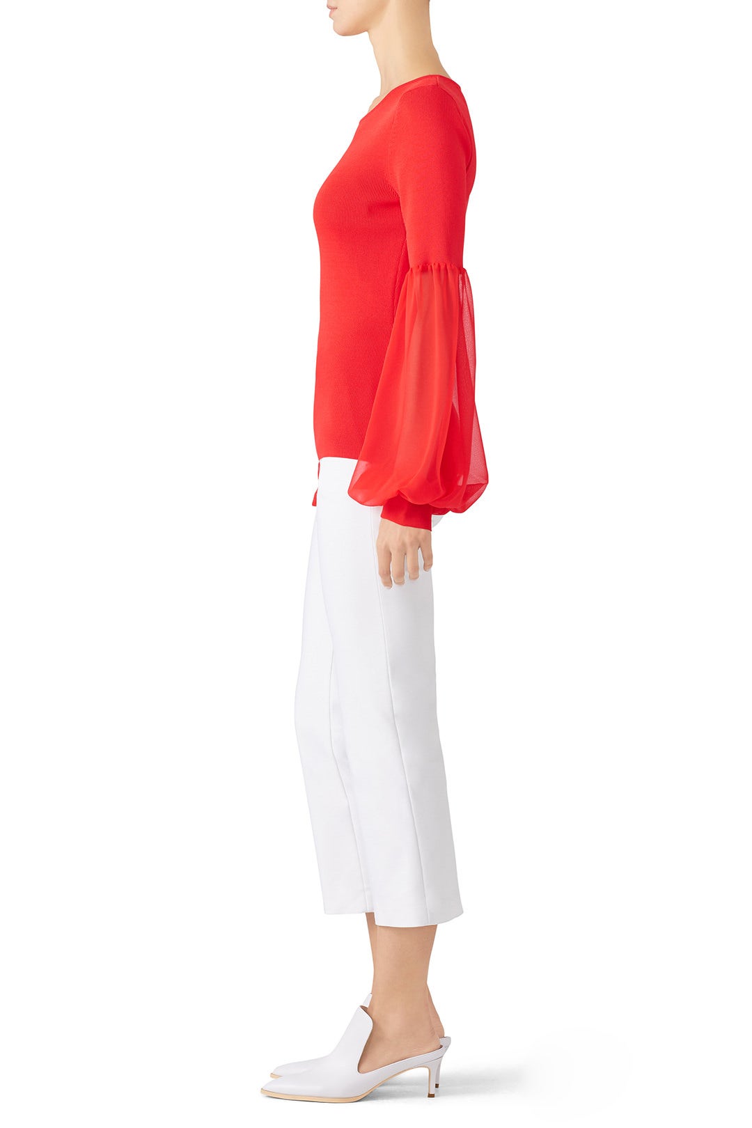 Red Elsie Knit Top by SACHIN BABI 1