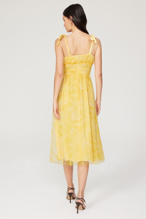 VILUNA Midi Dress - Pastel Yellow