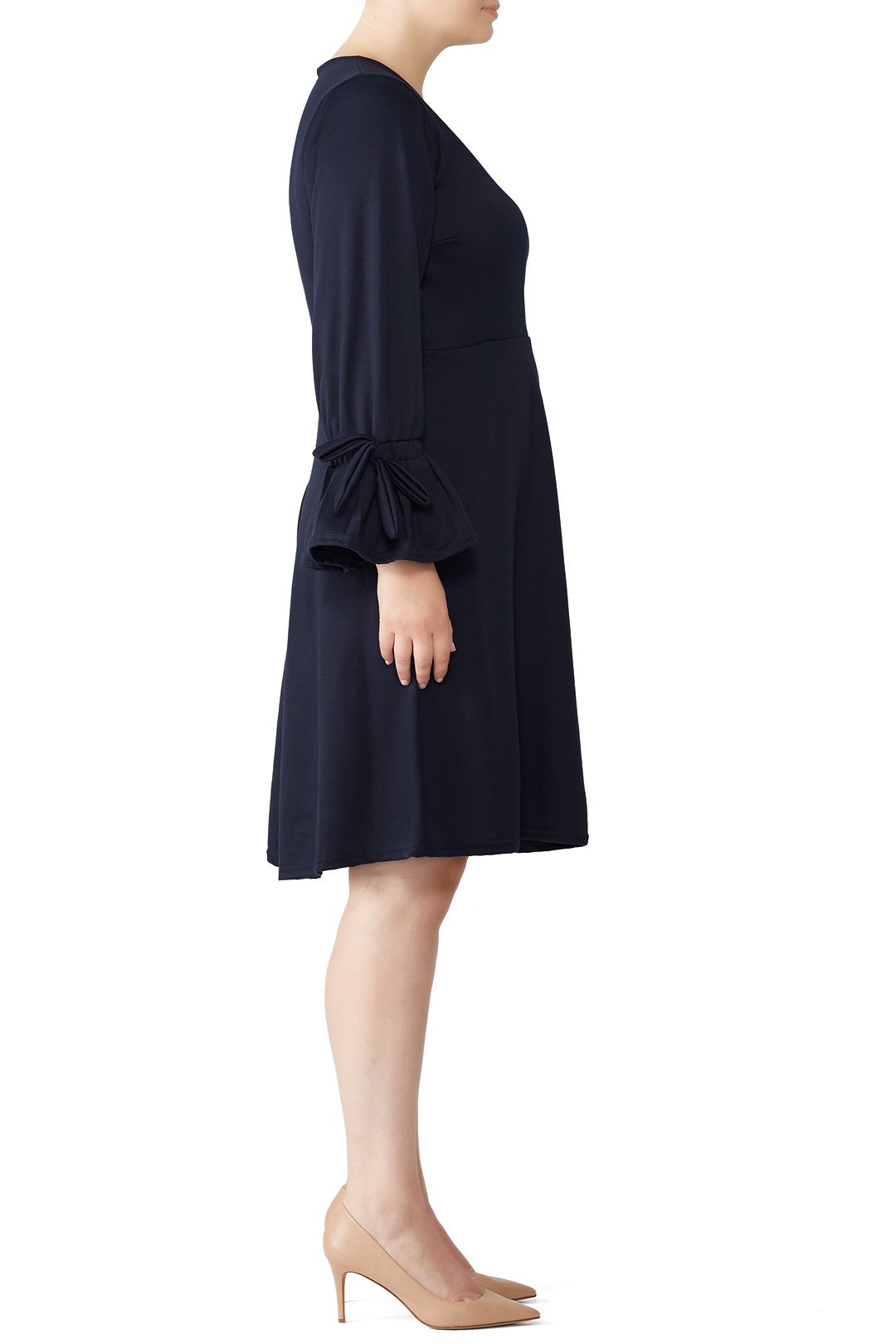 Navy Fit and Flare Dress by LOST INK 2