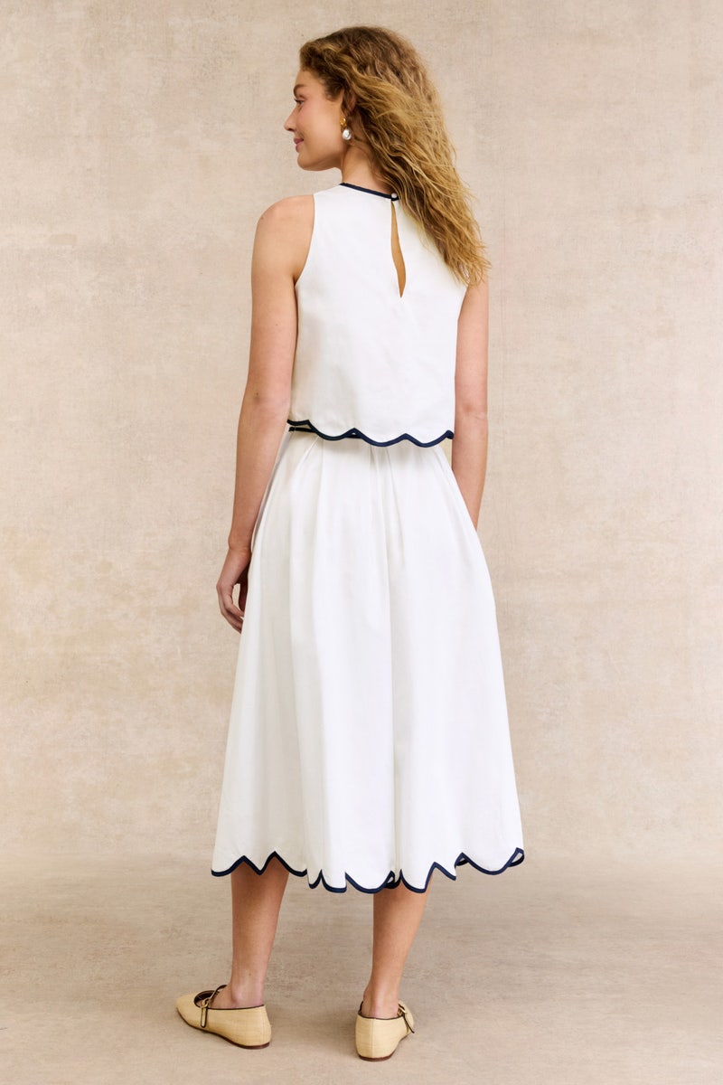 Alexis Cotton Scallop Skirt by French Connection - Photo 2