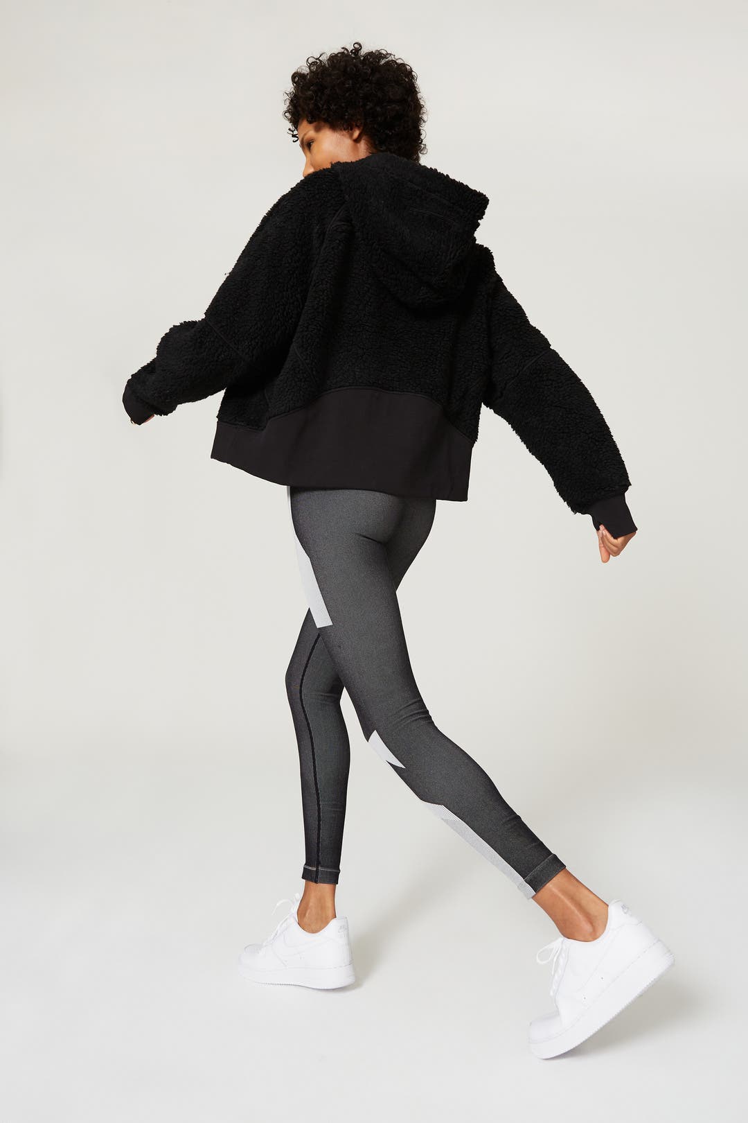 Black Scuba Oversized Sherpa Half Zip by Lululemon | Rent the Runway