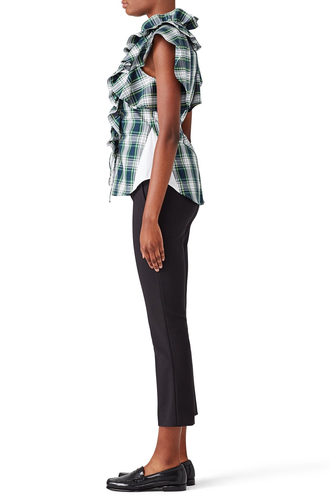 Irene Plaid Blouse by Marissa Webb 1