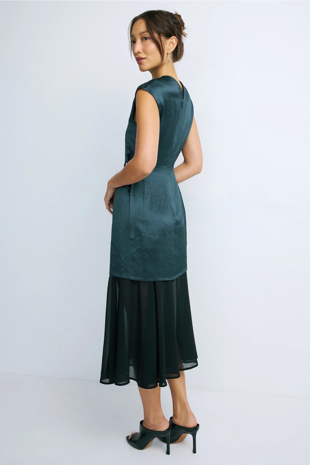 Satin Chiffon Combo Dress by 3.1 Phillip Lim 2