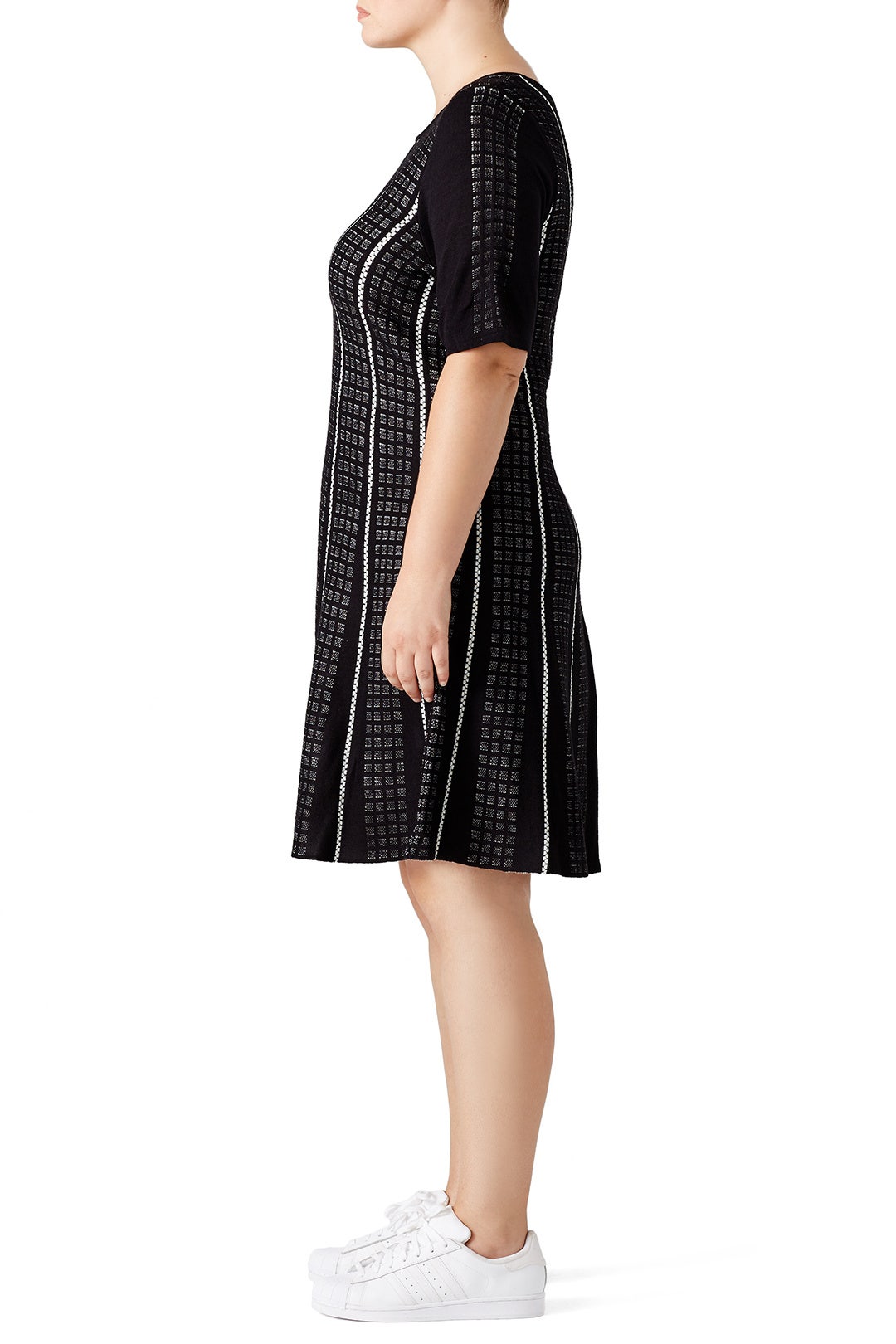 Black Stripe Tennis Dress by Slate & Willow 2