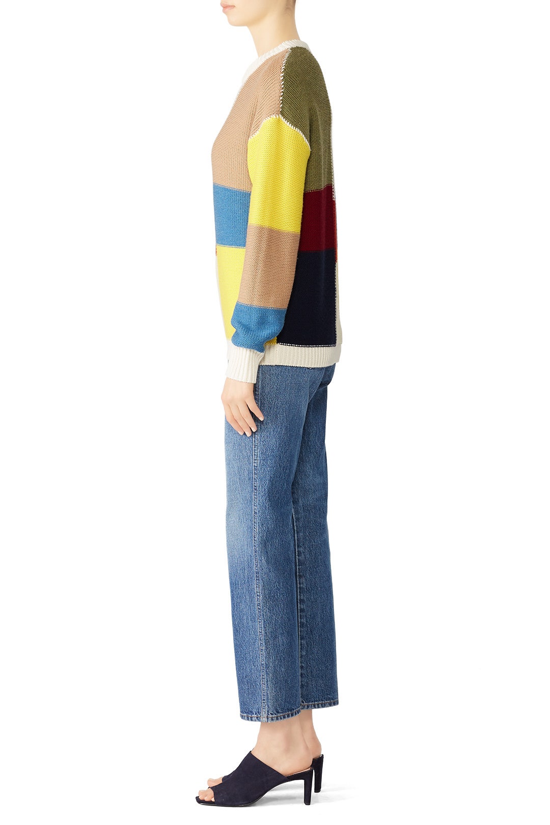 Patchwork Straight Sweater by See by Chloé 1
