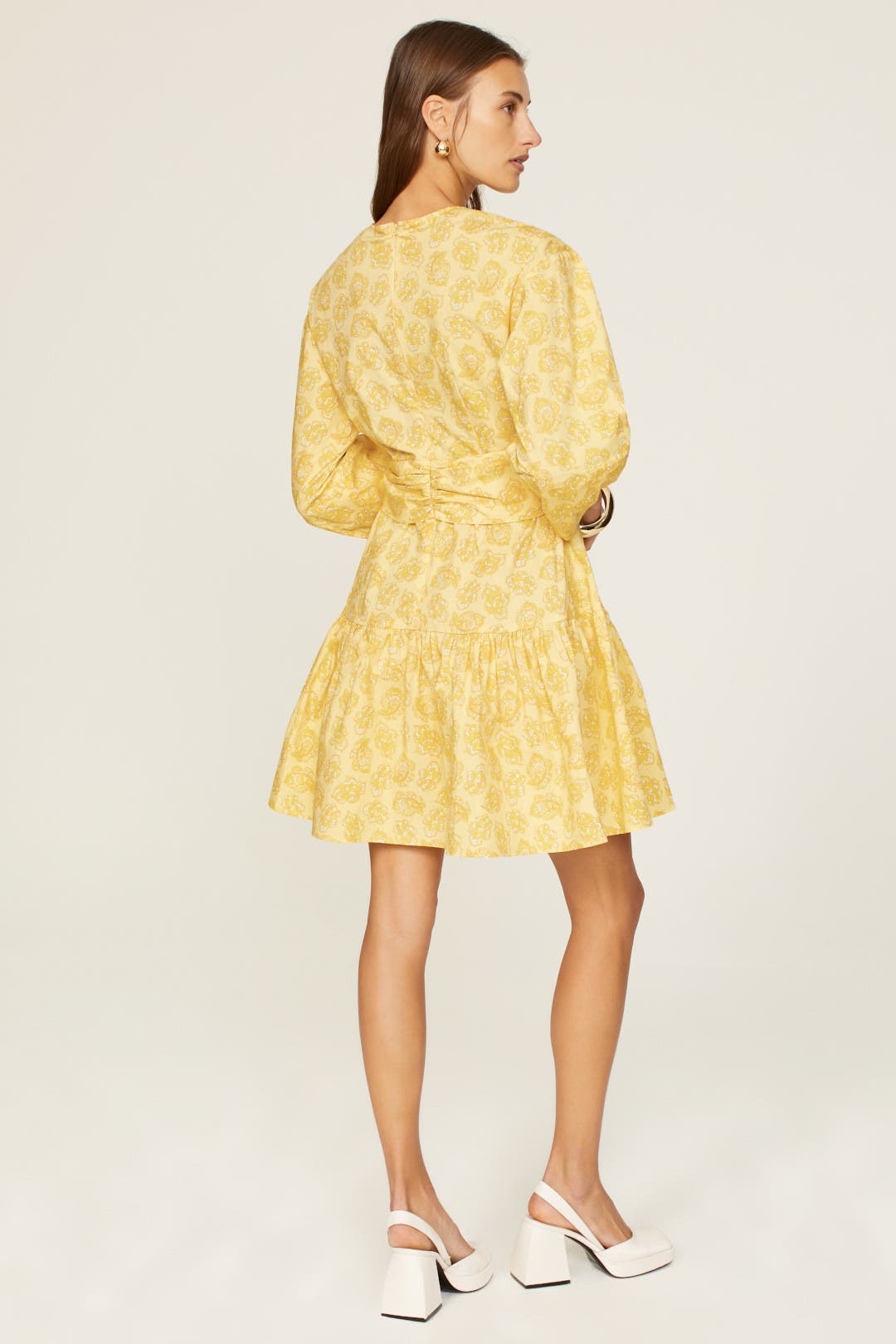 Yellow Cutout Mini Dress by Derek Lam 10 Crosby x RTR | Rent the