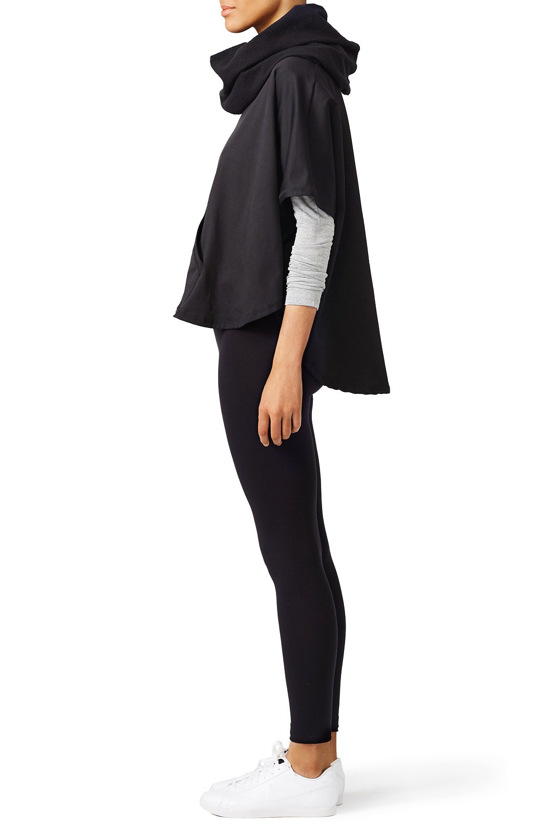 Black Pulse Poncho by ALALA 2