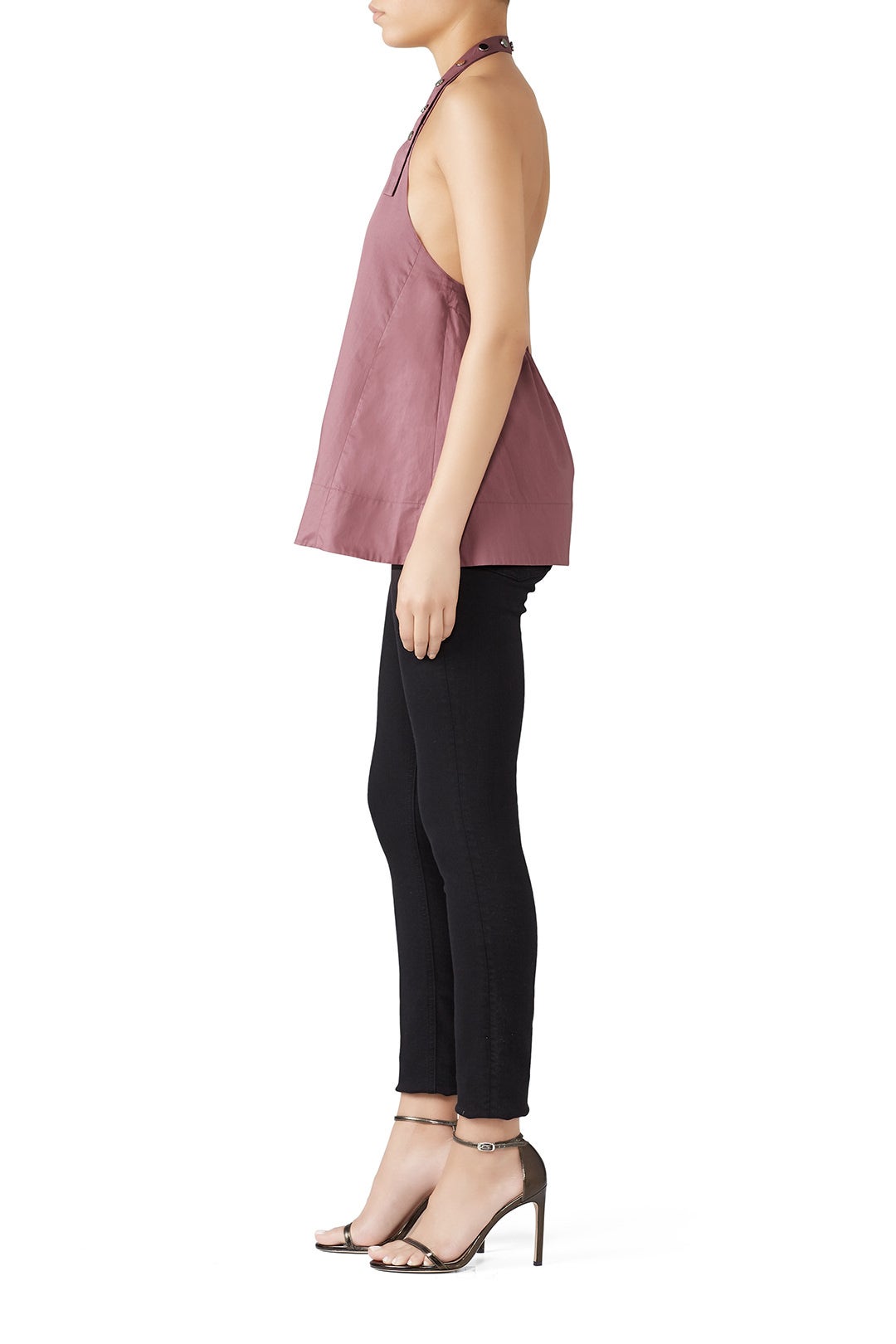 Dusty Plum Halter Top by Tibi 1