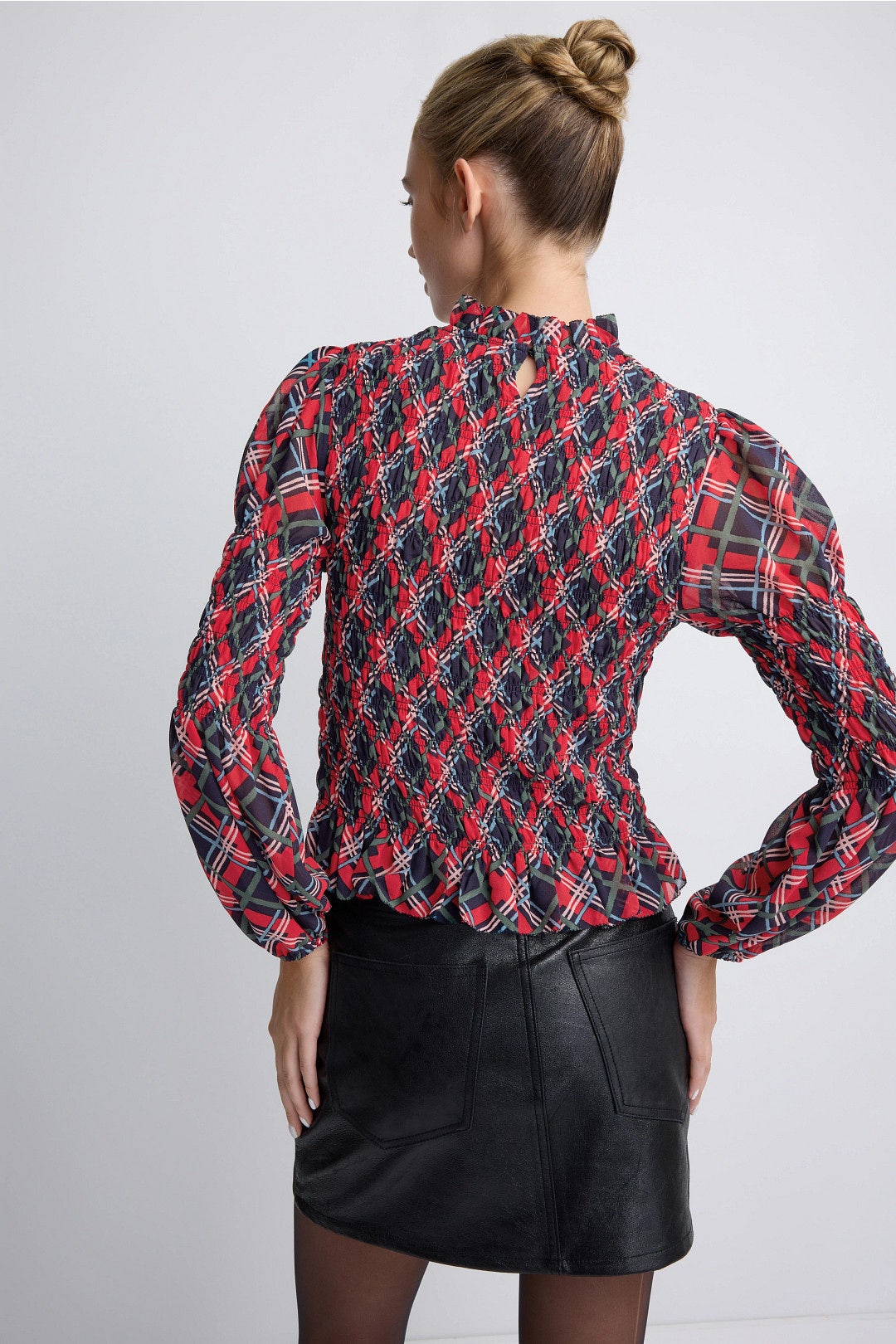 Smocked Ruffle Neck Top by Rixo x RTR 2