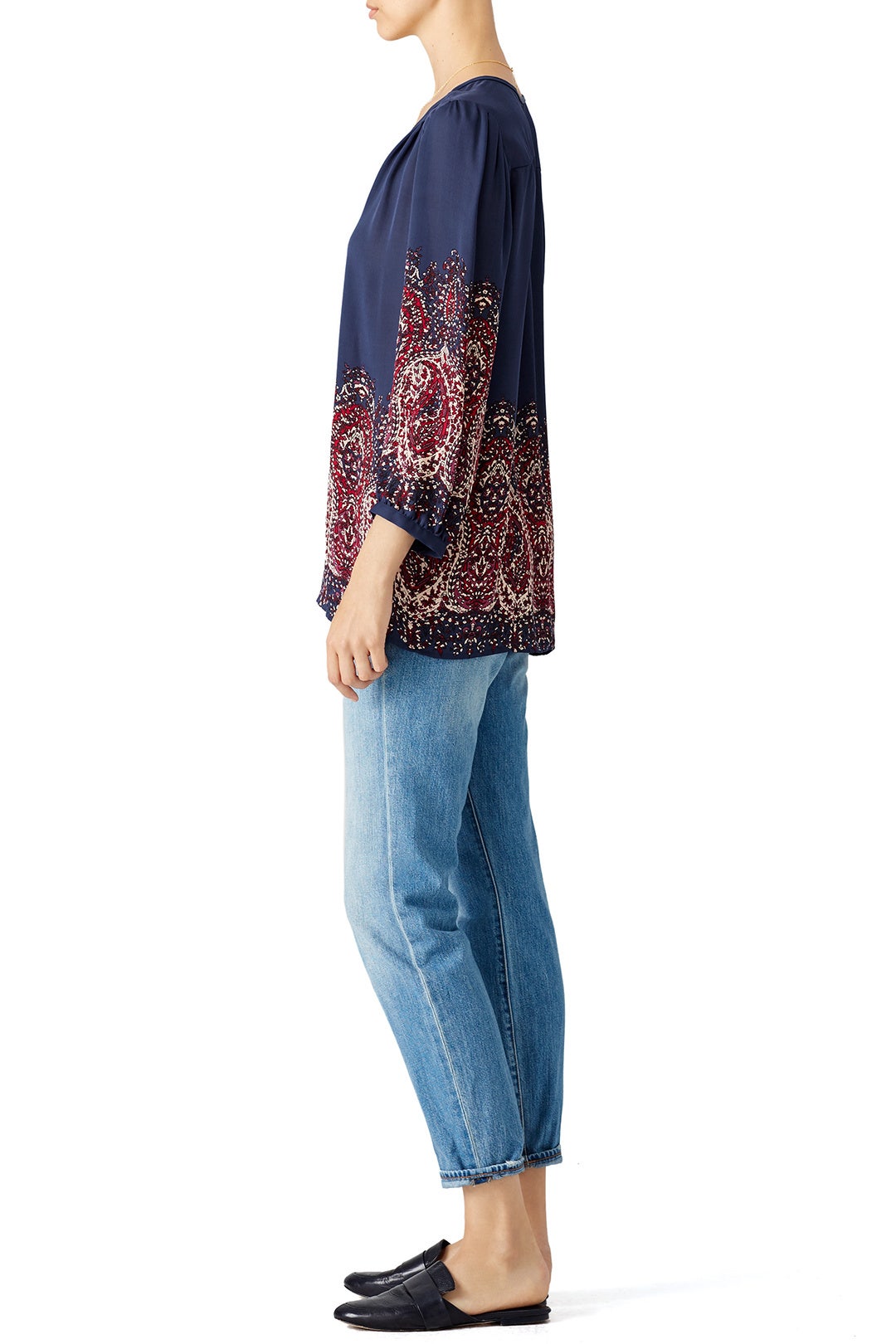 Paisley Printed Riva Top by Joie 2