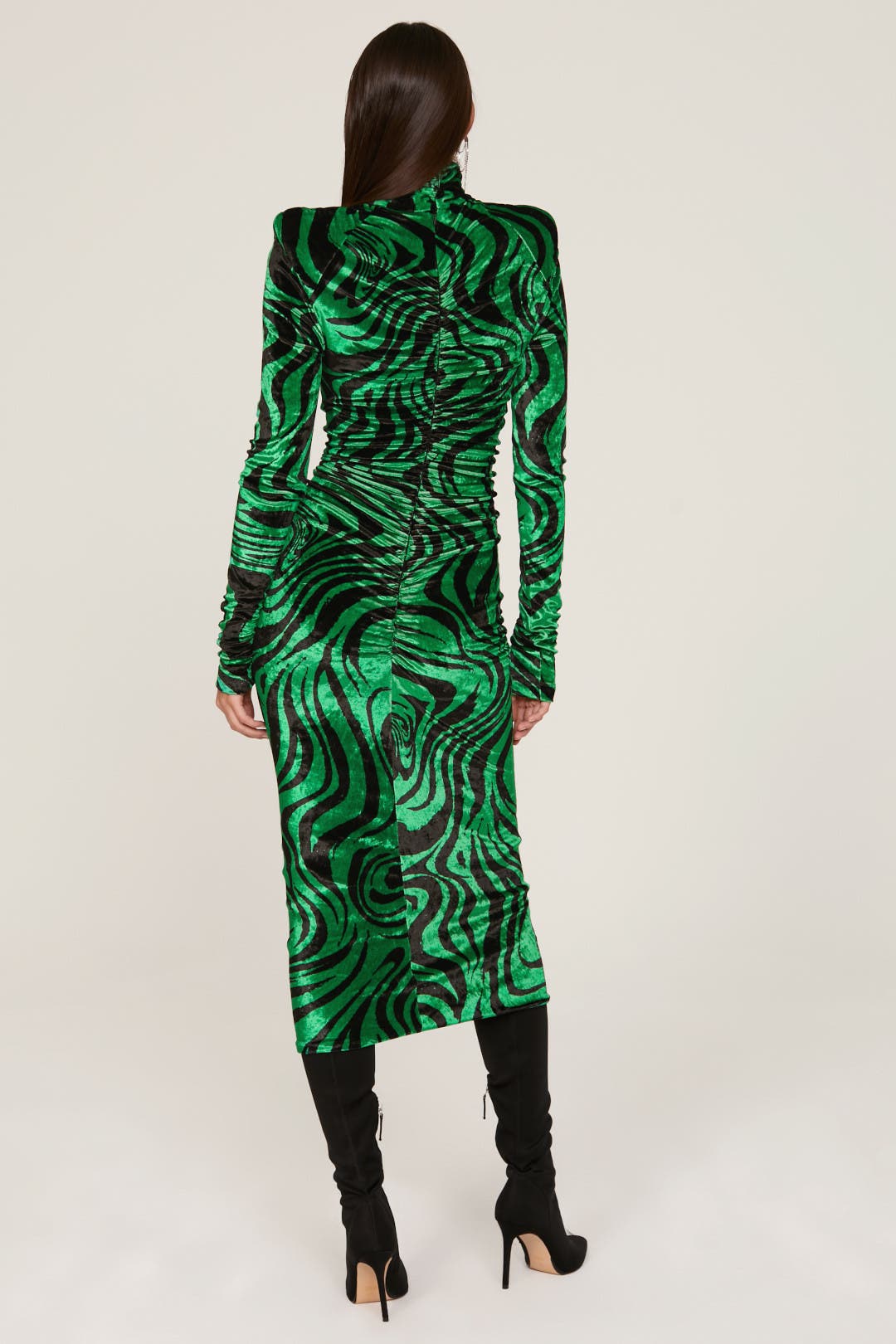 philosophy di lorenzo serafini green dress PHILOSOPHY Di LORENZO SERAFINI Lime green Womens Midi Dress