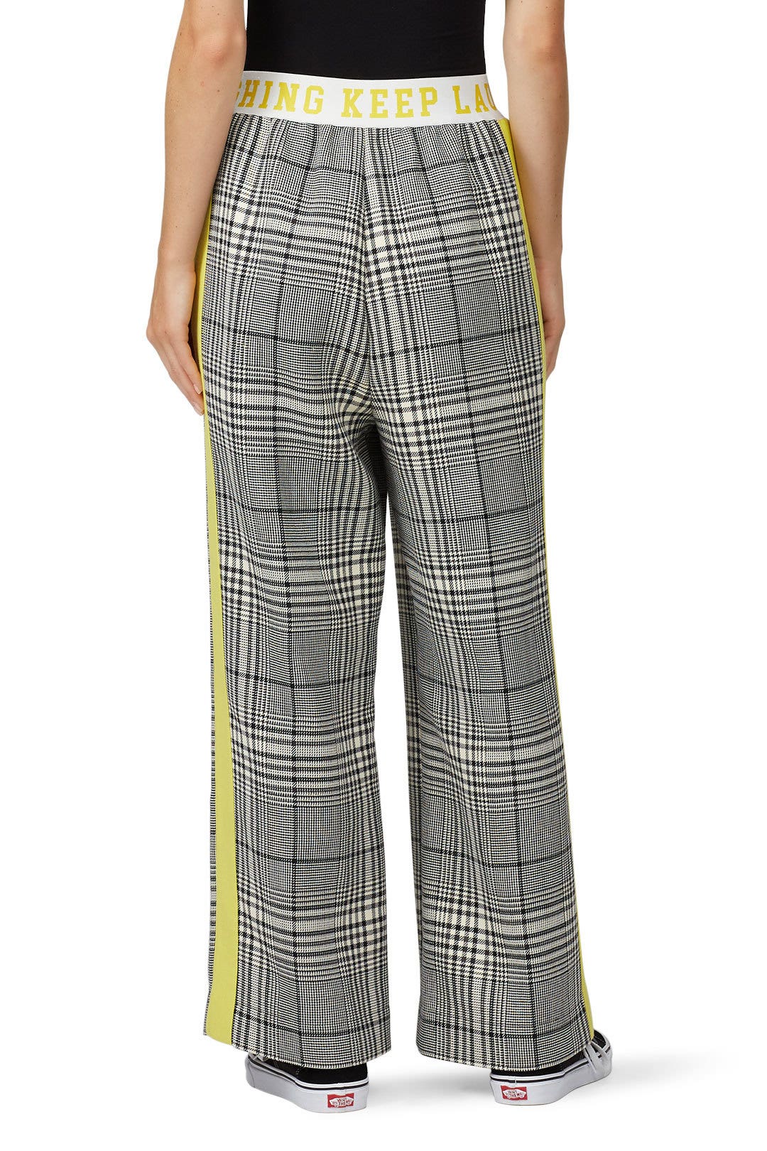 Plaid Printed Wide Leg Pants by Mira Mikati 2