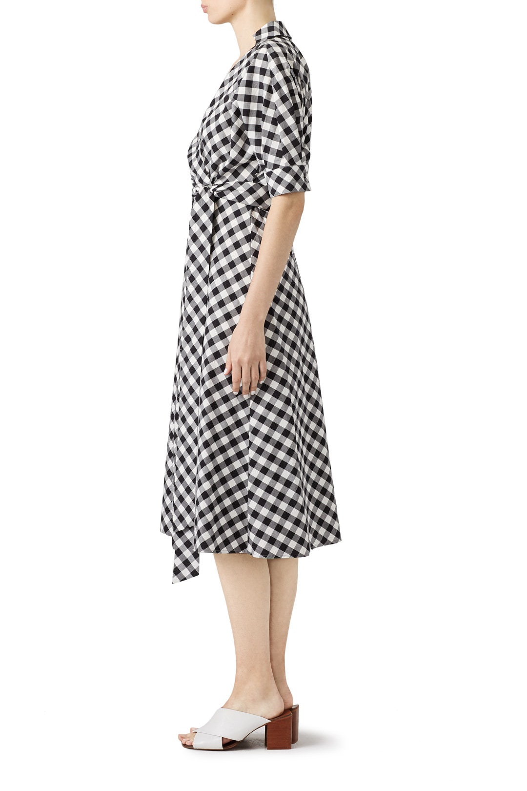 Gingham Luna Wrap Dress by Habitual 2