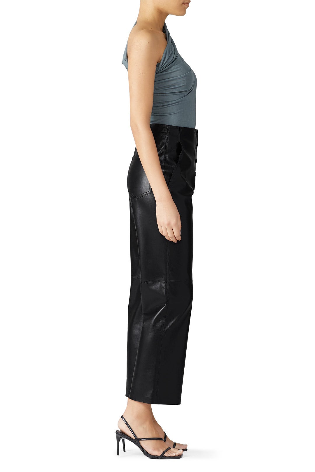 Steel One Shoulder Top by RICKOWENSLILIES 1
