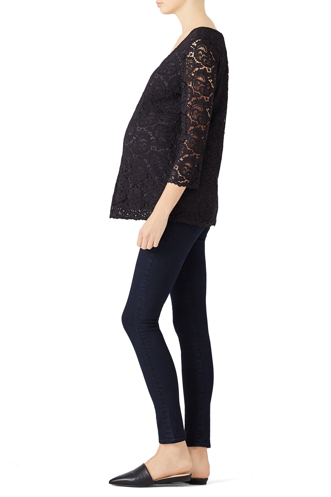 Black Becca Maternity Top by Rosie Pope 1