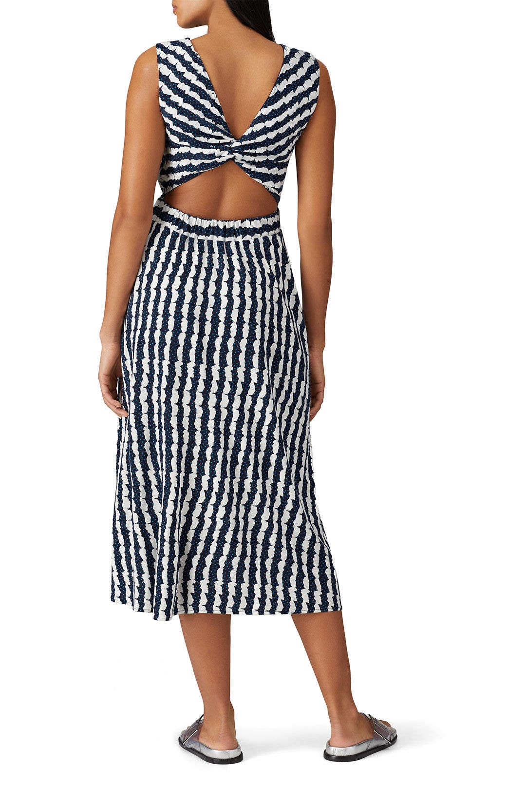 Whirl Print Twist Back Dress by Chinti & Parker 2