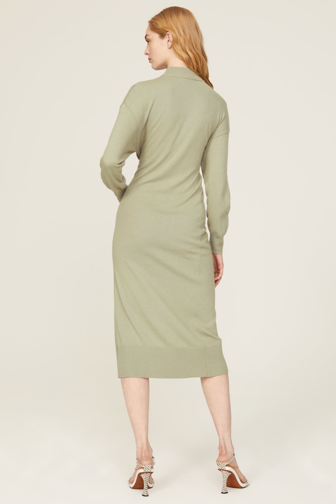 【JONATHAN SIMKHAI】ribbed cotton-blend ミディ wrap スカート Melba Ribbed Midi Dress by SIMKHAI | Rent the Runway