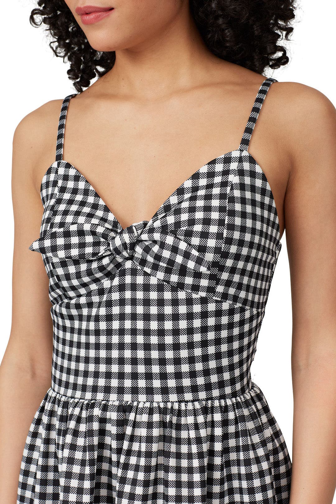 Gingham Fit and Flare Dress by Slate &amp; Willow | Rent the Runway