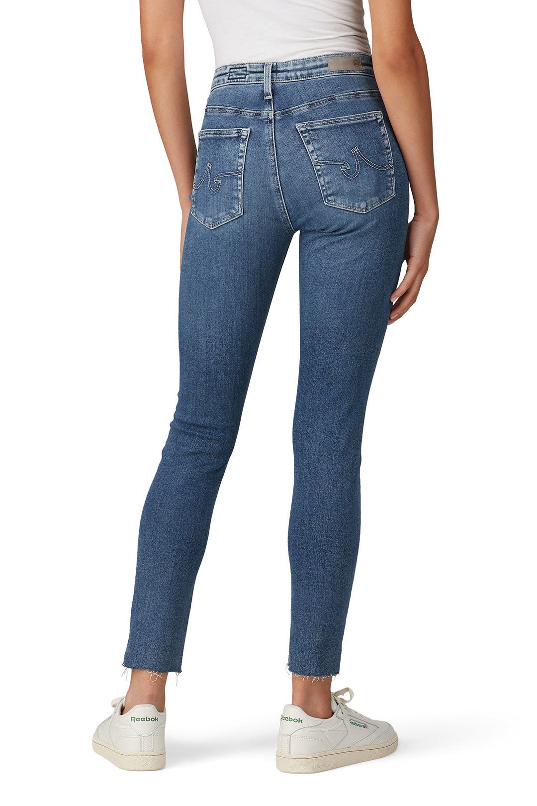 Mastic Blue Farrah Skinny Ankle Jeans by AG 2