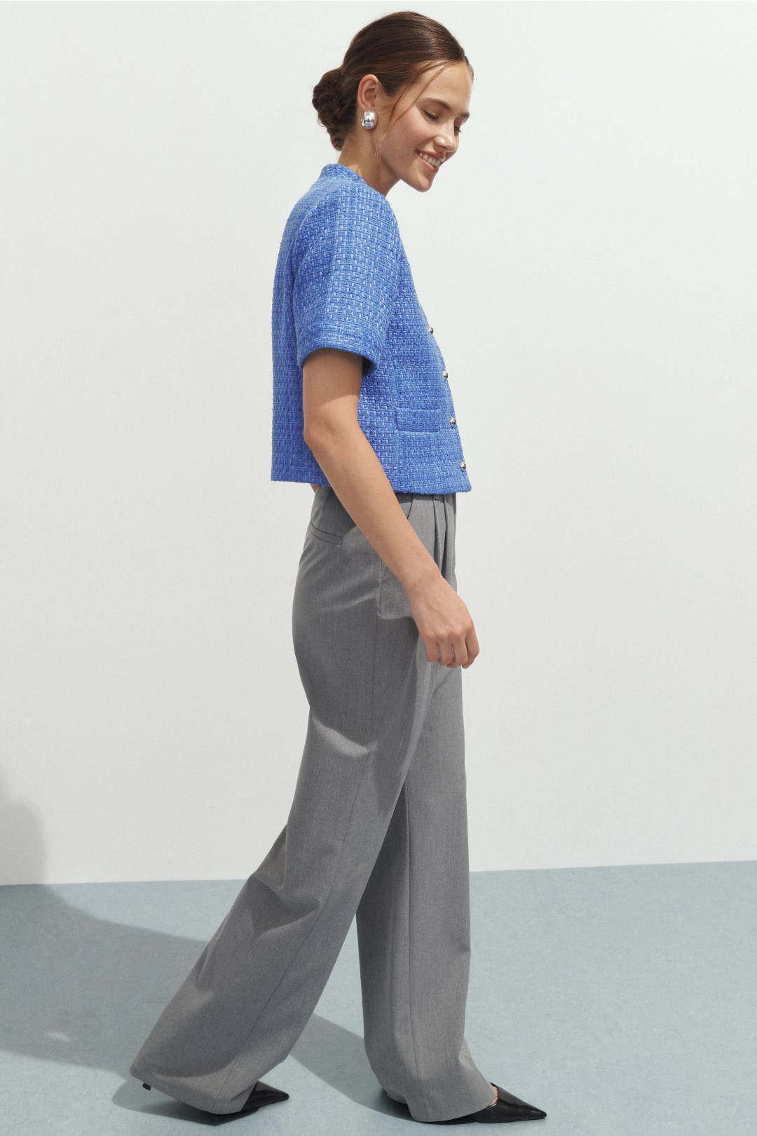 Short Sleeve Tweed Blazer by Derek Lam 10 Crosby x RTR | Rent the