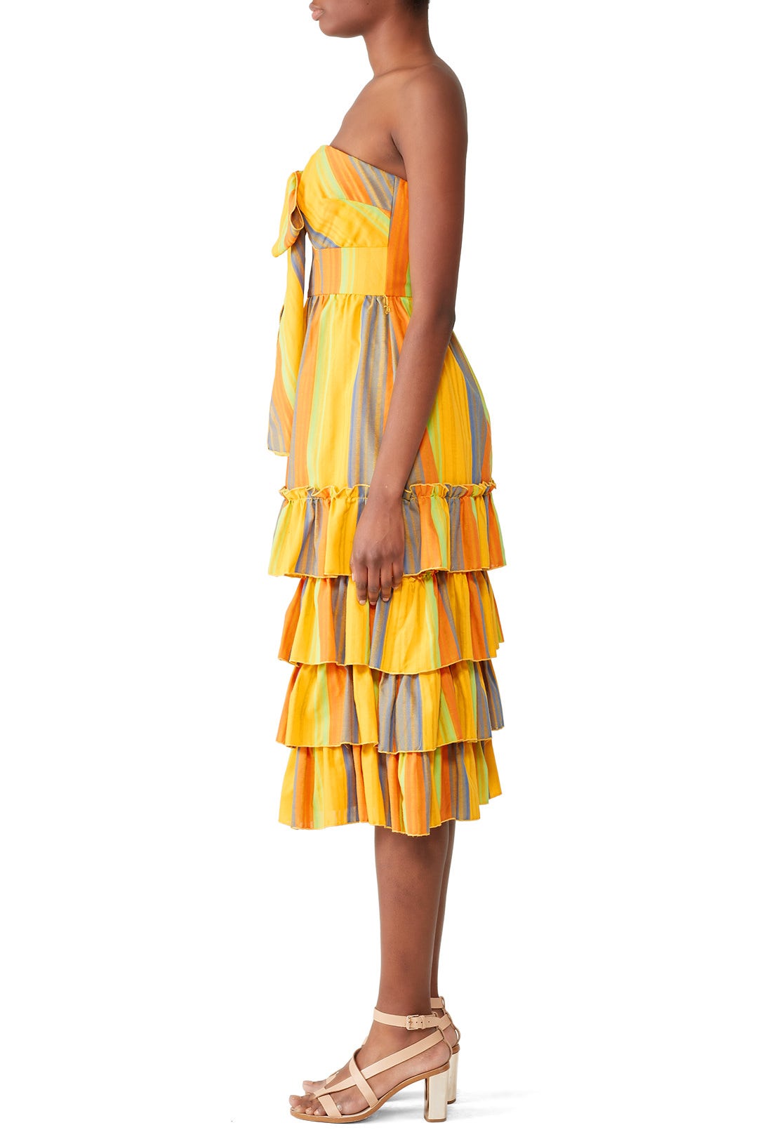 Strapless Imperial Midi Dress by La Maison Talulah 2