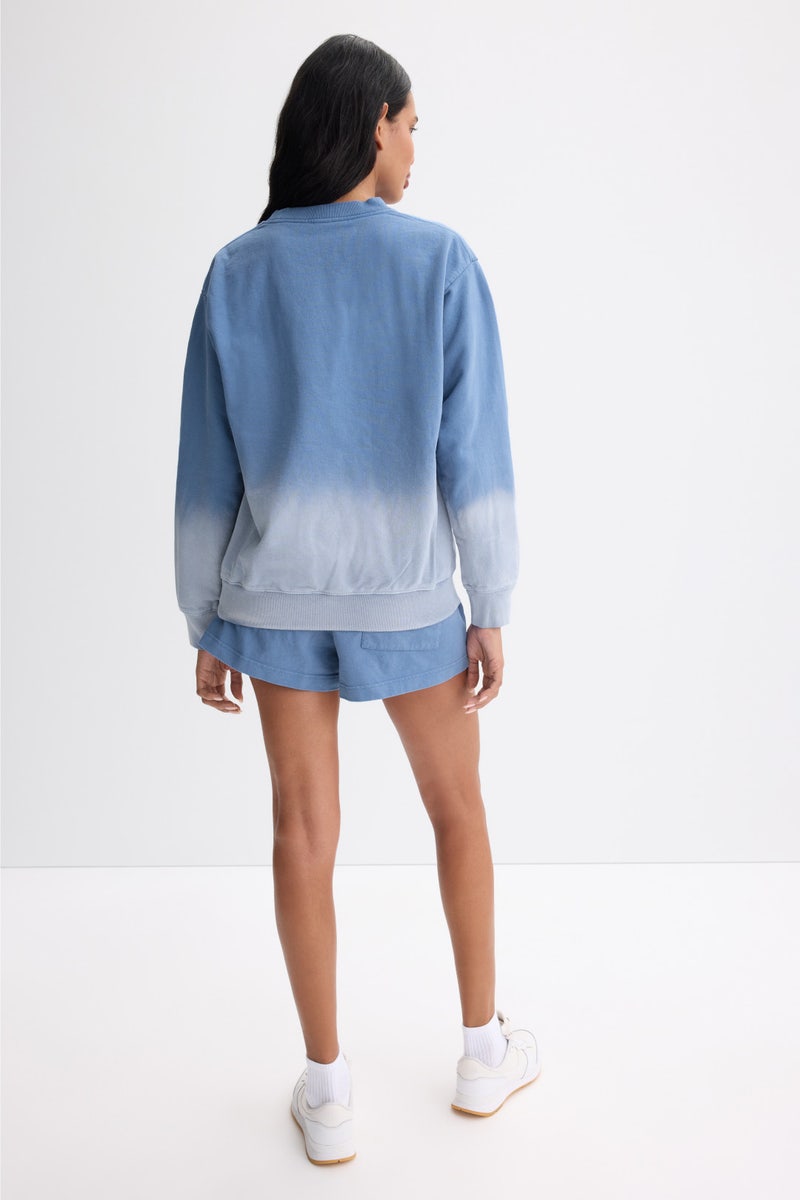 Wellness Ivy Crewneck Dip Dye Hoodie by Sporty & Rich - Photo 2