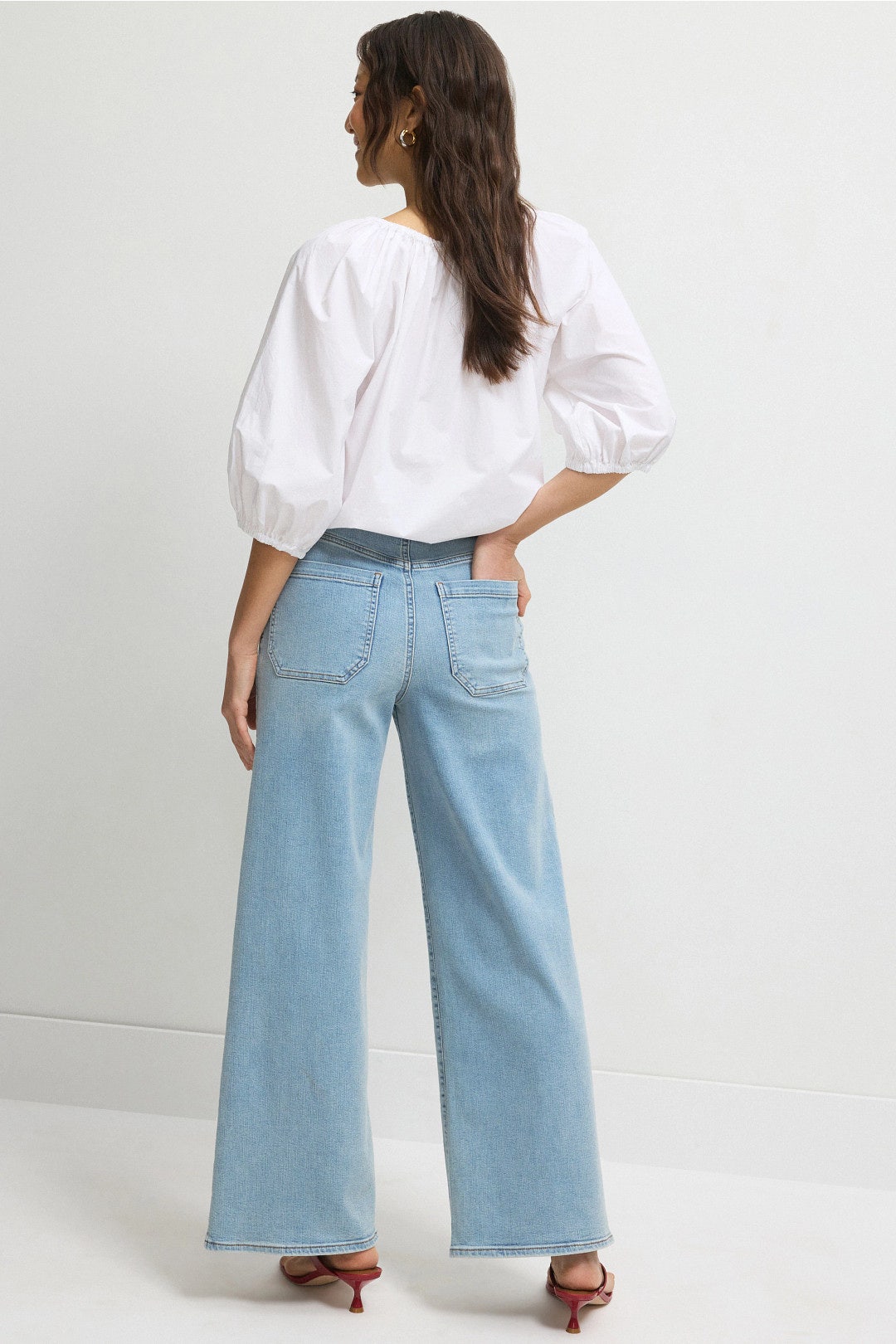 Le Slim Palazzo Modernist Front Pocket Jeans by FRAME 2