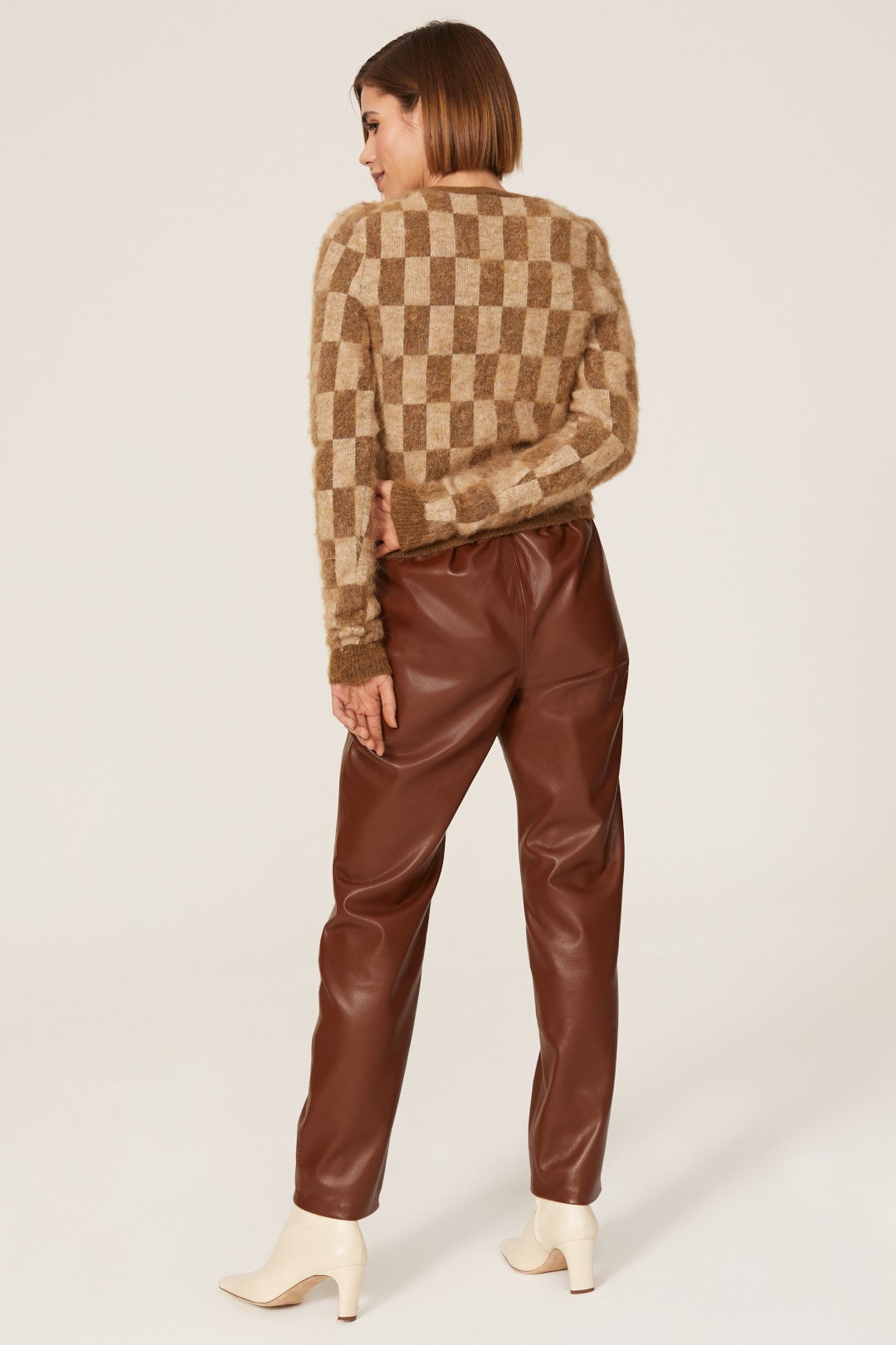 Feline Check Sweater by Nanushka 2